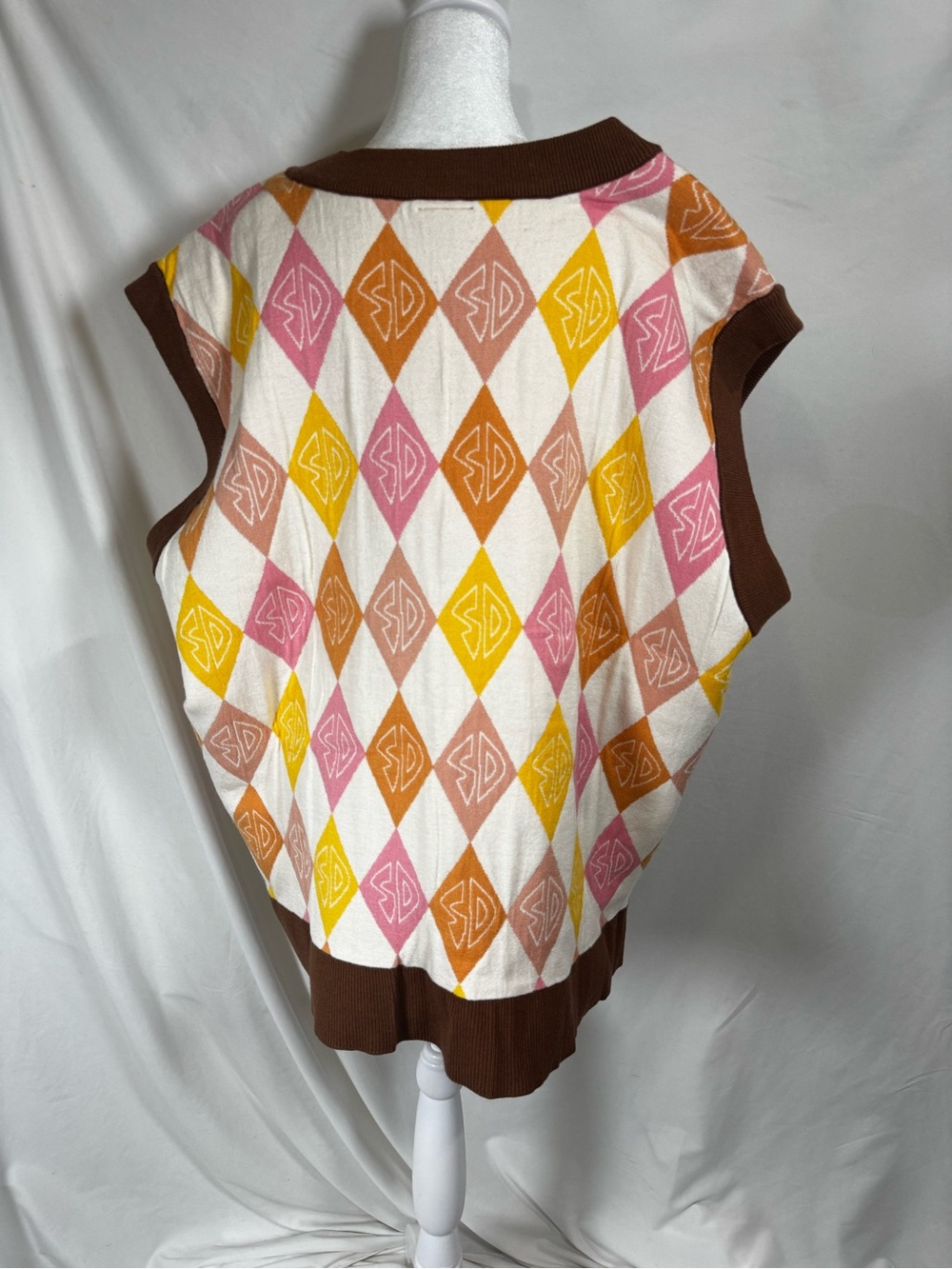 NWT Warner Brothers Scooby Doo argyle sweater vest size 3X - Picture 8 of 11